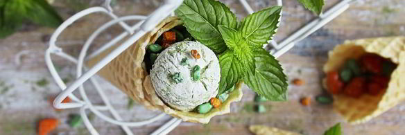 зеленое мороженое