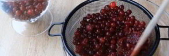 клюквенный мусс