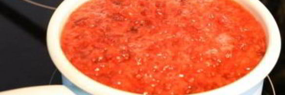 клюквенный мусс