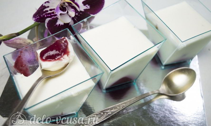 Рецепт панны котта на молоке