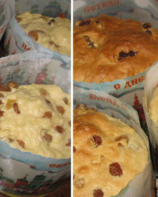 Бездрожжевой творожный кулич