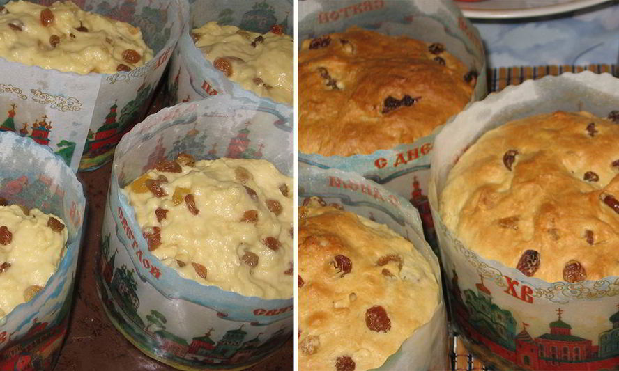 Рецепт бездрожжевого творожного кулича