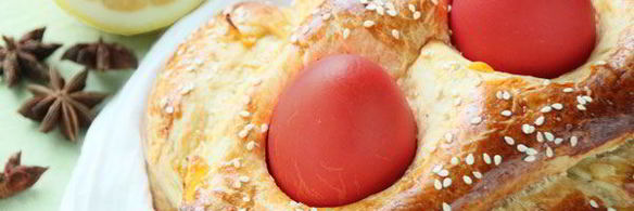 греческий пасхальный хлеб