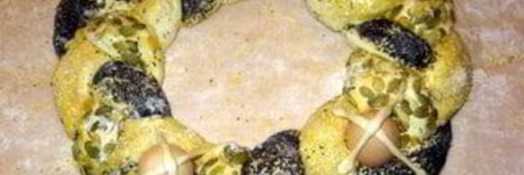 итальянская пасхальная коса с начинкой