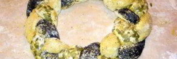 итальянская пасхальная коса с начинкой