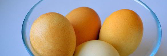 красим пасхальные яйца в желтый цвет куркумой