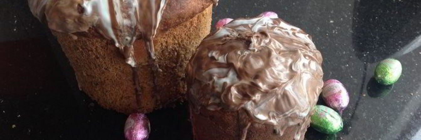 Кулич пасхальный шоколадный