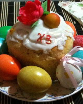 Кулич с шафраном