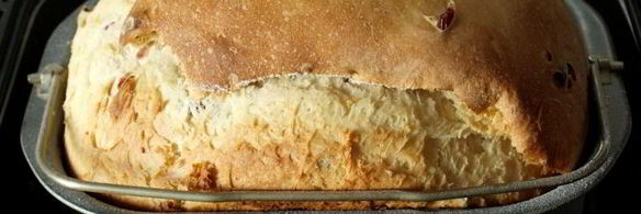 кулич с вяленой клюквой в хлебопечке