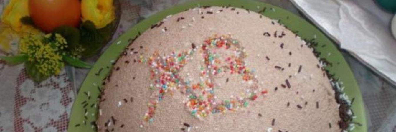 Кулич шоколадный на желтках