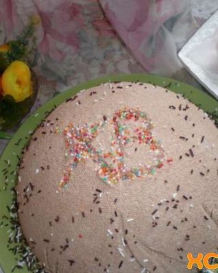 Кулич шоколадный на желтках