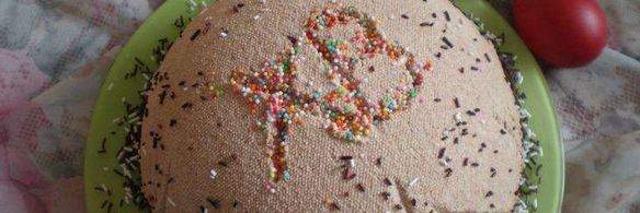 кулич шоколадный на желтках