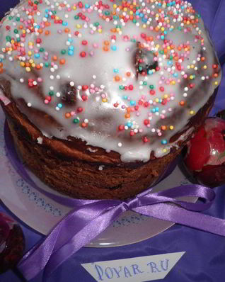 Кулич шоколадный