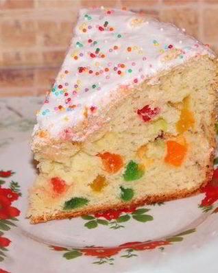 Кулич творожный в мультиварке