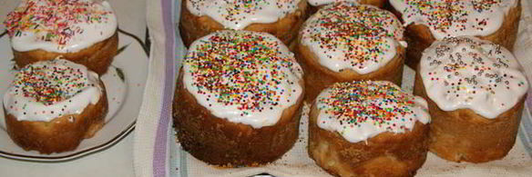 монастырский кулич с миндалем