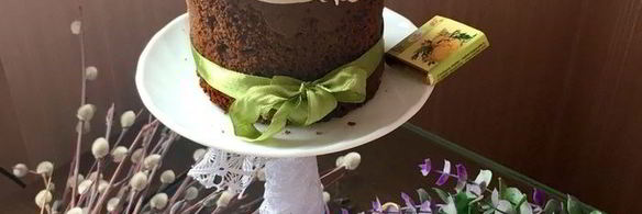 необычный шоколадный кулич