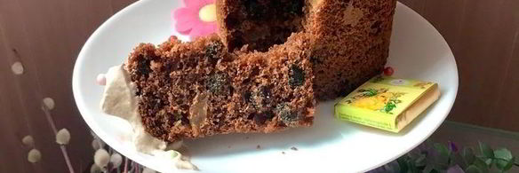 необычный шоколадный кулич