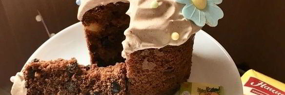 необычный шоколадный кулич