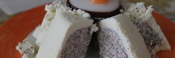 пасха лимонная с маковой начинкой