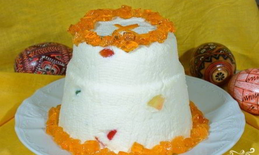 Рецепт пасхи со сливками и цукатами