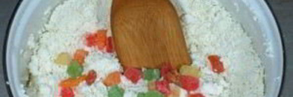 пасха со сливками и цукатами