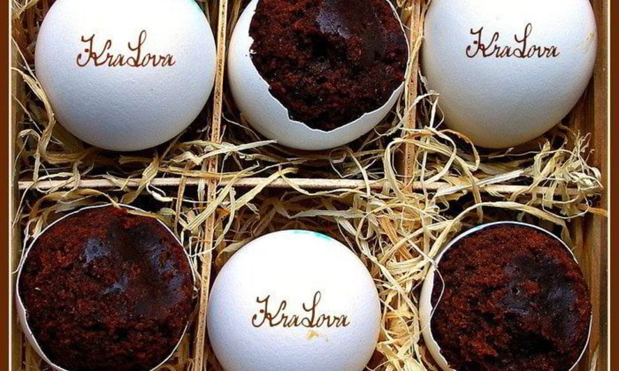 Рецепт пасхальных брауни в яичной скорлупе