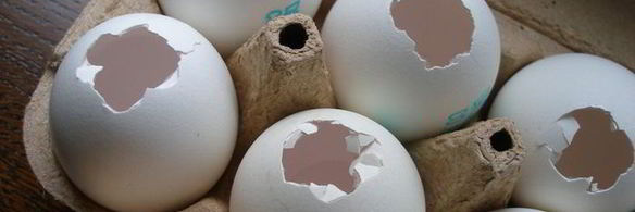 пасхальные брауни в яичной скорлупе