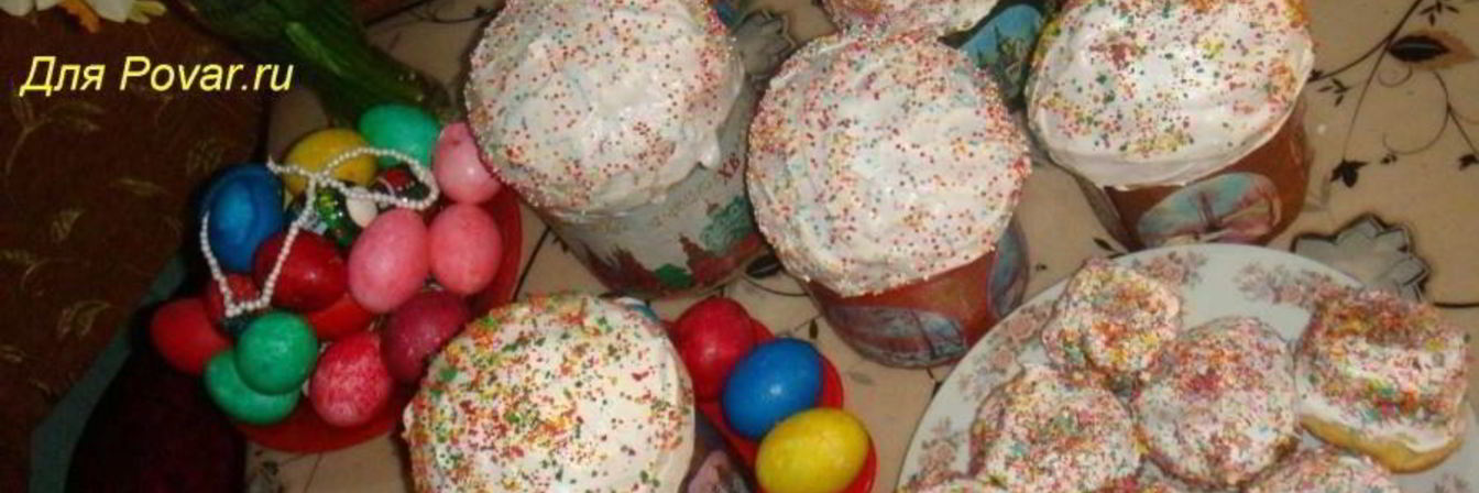 Пасхальные куличи с изюмом