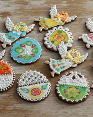 Пасхальные печенья с глазурью