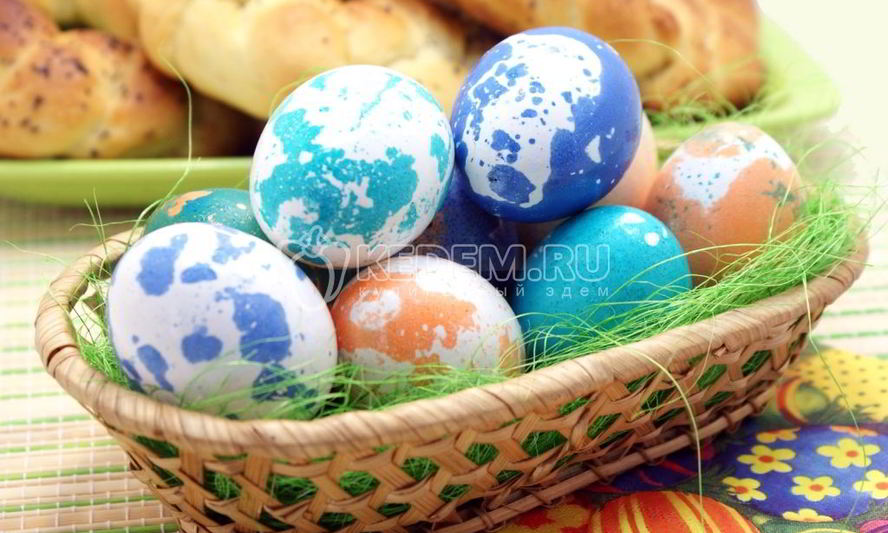 Рецепт пасхальных яиц динозавриков
