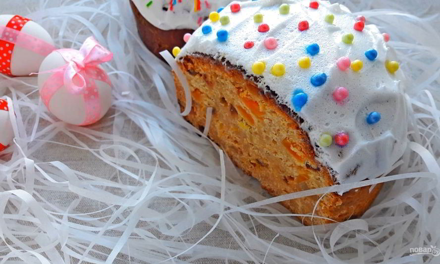 Рецепт простого кулича без дрожжей