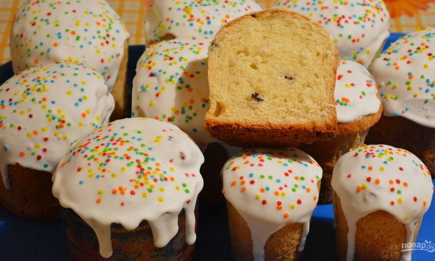 Рецепт самых простых куличей