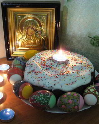 Шоколадный кулич на сливочках