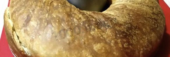 штрудель к пасхальному столу из слоеного теста