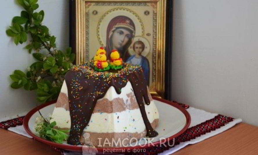 Рецепт творожной пасхи без выпечки