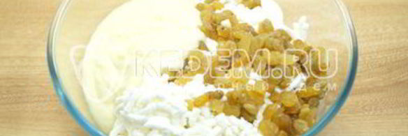 творожная пасха с изюмом без яиц