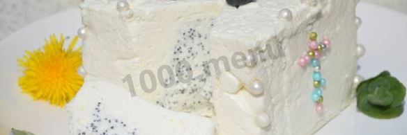 творожная пасха с маком без яиц