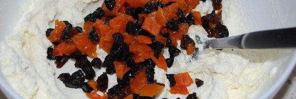 творожная пасха с сухофруктами