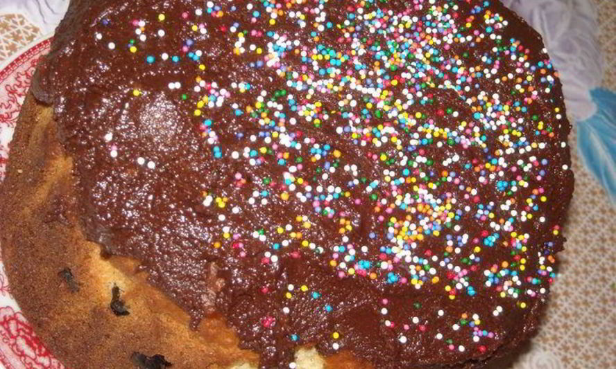 Рецепт творожного кулича с шоколадной глазурью