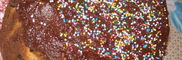 творожный кулич с шоколадной глазурью