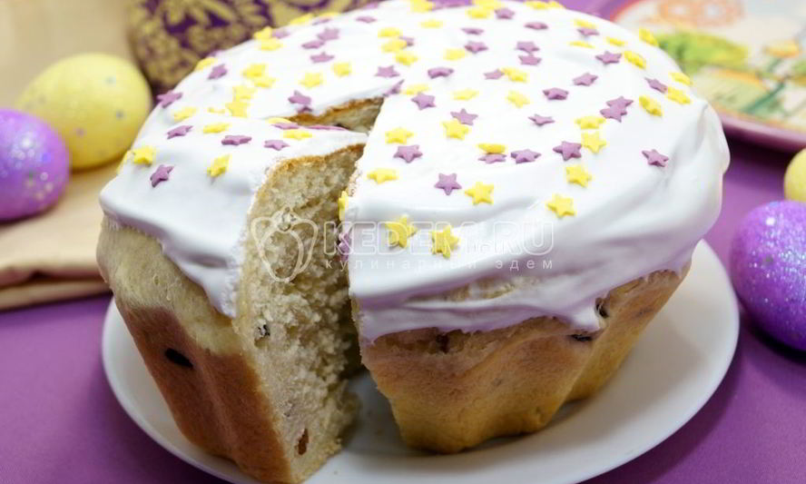 Рецепт вкусного пасхального кулича с изюмом