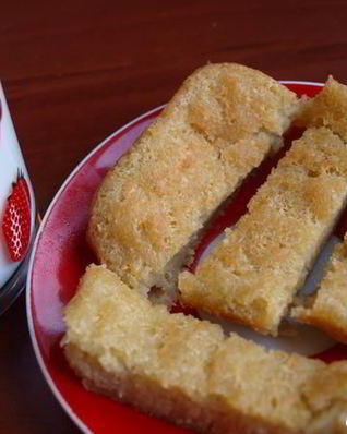 Пудинг из булки лимонный