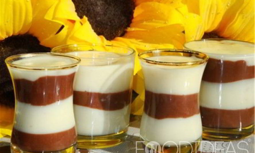 Рецепт пудинга шоколадно-ванильный