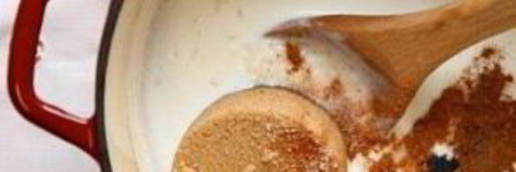 рисовый пудинг с ежевикой