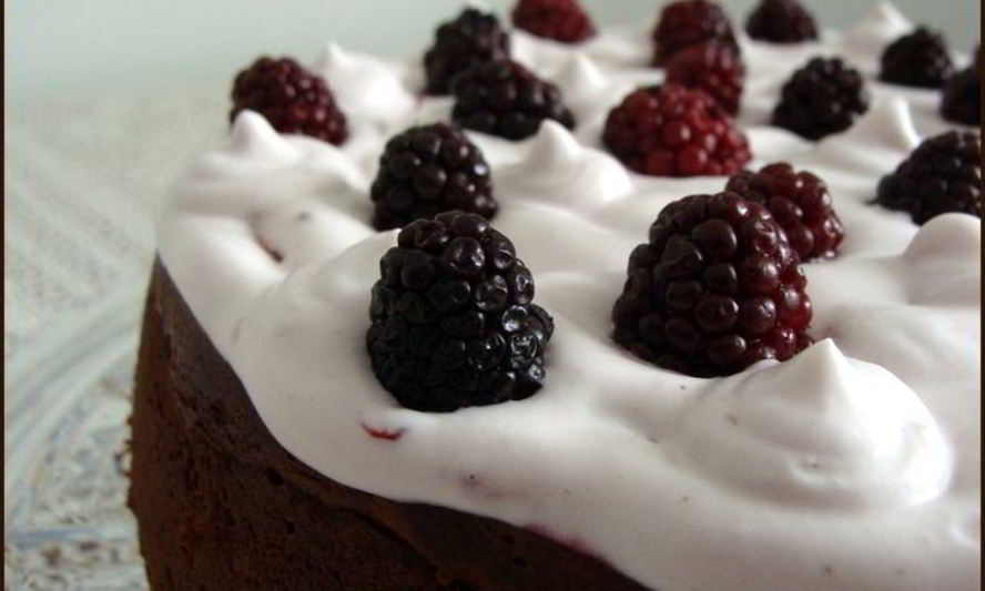 Рецепт шоколада, ежевика и творог