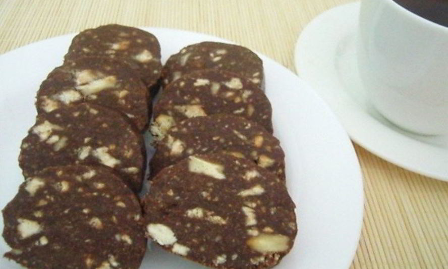 Рецепт шоколадной колбасы