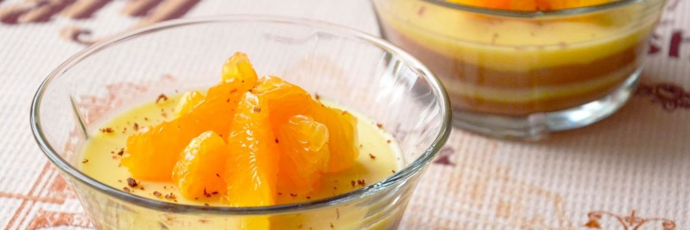 Шоколадно мандариновое желе