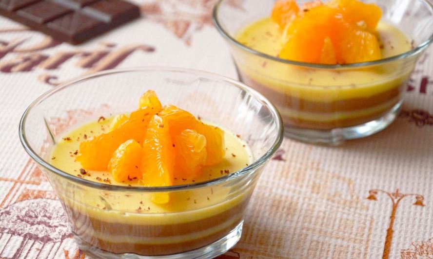 Рецепт шоколадна мандаринового желе