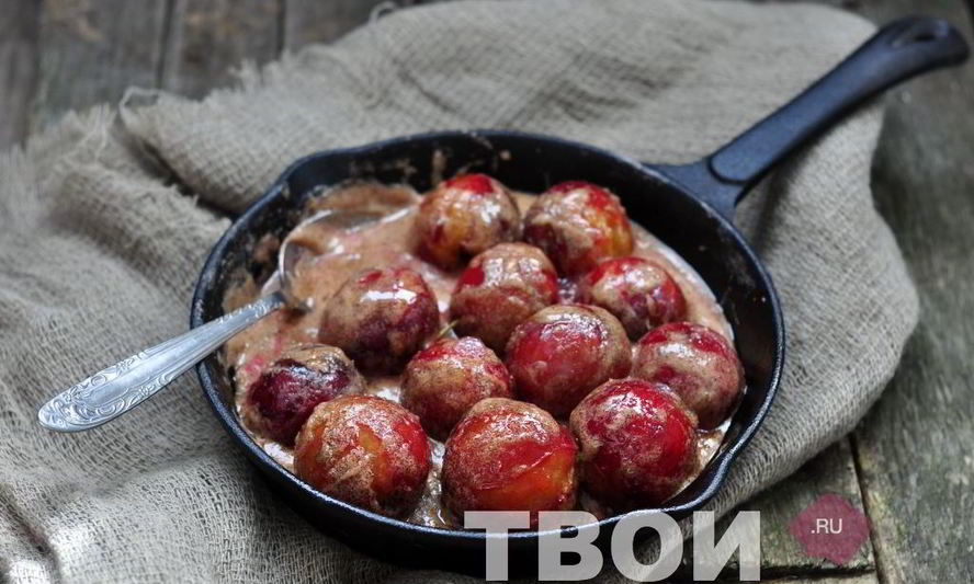 Рецепт сливы запеченной