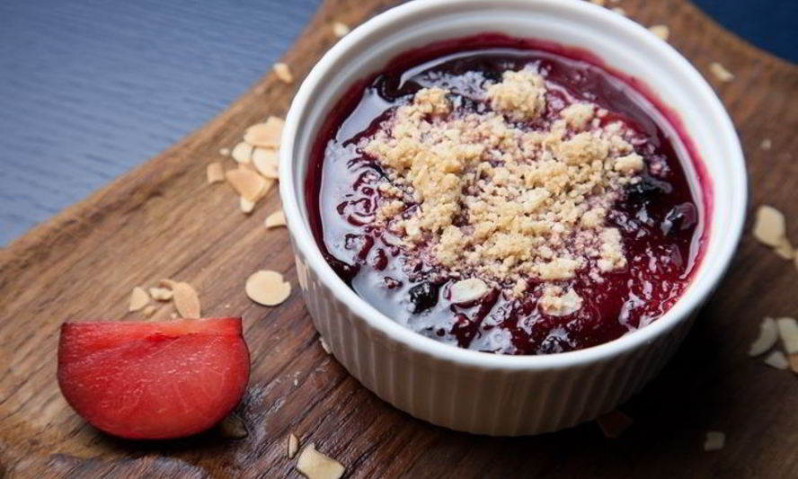 Рецепт сливового крамбла